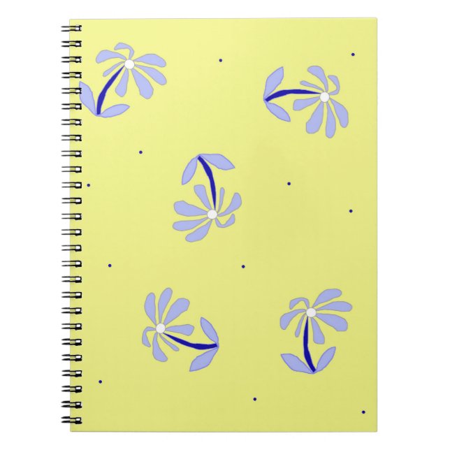 Blume-Notizbuch Notizblock (Vorderseite)