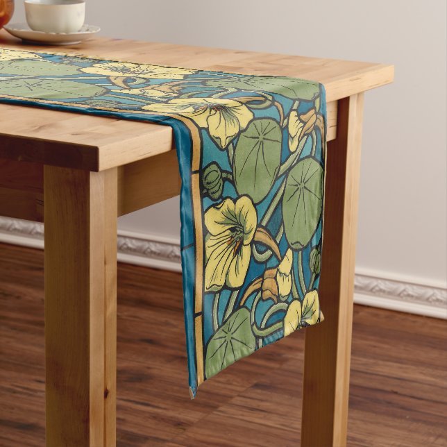 Blume Nouveau Pattern Kurzer Tischläufer (Beispiel)
