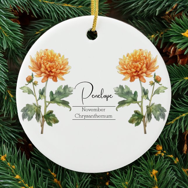 Blume November Chrysanthemum Keramik Ornament (Von Creator hochgeladen)