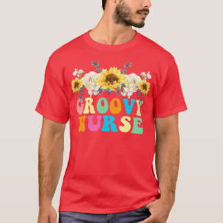 Blume Nurse Tag Geburtstagsgeschenk T-Shirt