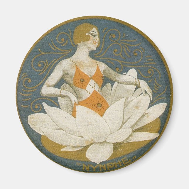 Blume Nymphen Magnet (Vorne)