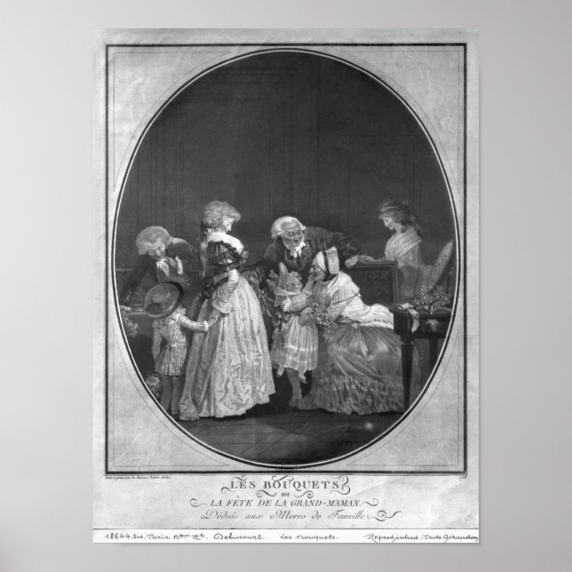 Blume oder Feiern von Großmutter Poster (Vorne)