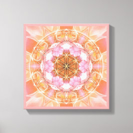 Blume of Life Mandala 18 Wrapped Canvas Print Leinwanddruck