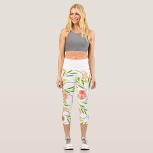 Blume Ohrringe Capri Leggings