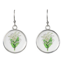 Blume Ohrringe Lily of the Valley
