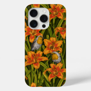 Blume, orange und dunkelgrün Case-Mate iPhone hülle
