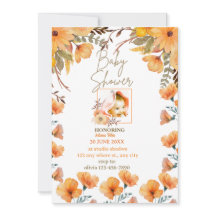 Blume Orangenbaby Blume Einladung