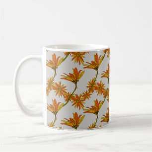 Blume Orangengelbe Poren Herbst Kaffeetasse