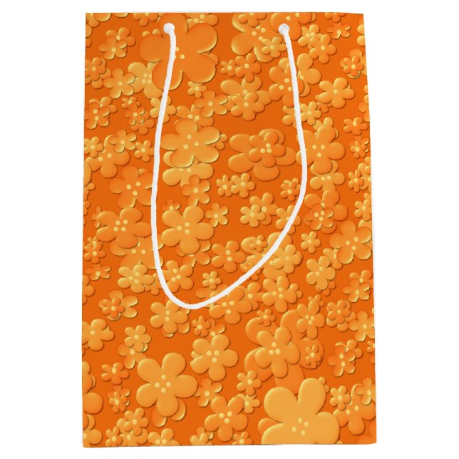 Blume, Orangengläser Mittlere Geschenktüte (Vorderseite)