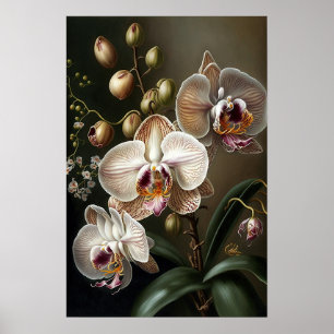 Blume Orchideen Poster