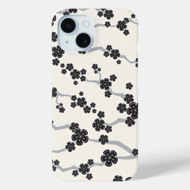Blume Orientalischer Zen Case-Mate iPhone Hülle (Rückseite)