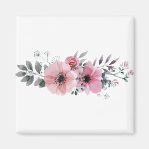 Blume Ornament Natur Rosa Pflanze Rose Magnet