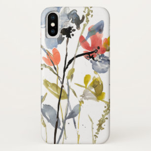 Blume Overlay - Aquarell-Blume und -Stiele Case-Mate iPhone Hülle