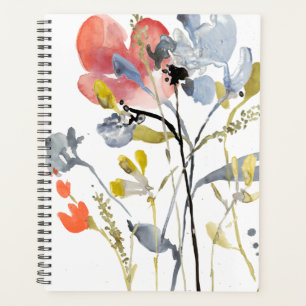Blume Overlay - Aquarellfarben-Pastell-Blume Planer