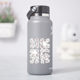 Blume Pack hell und glänzend Aufkleber