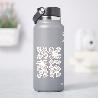 Blume Pack hell und glänzend Aufkleber