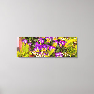 Blume - Pansy - Lila Positionen Leinwanddruck