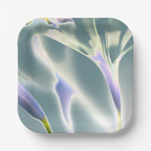 Blume-Papierplatte Pappteller