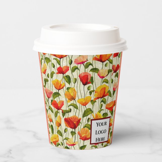 Blume Pappbecher (Vorderseite)