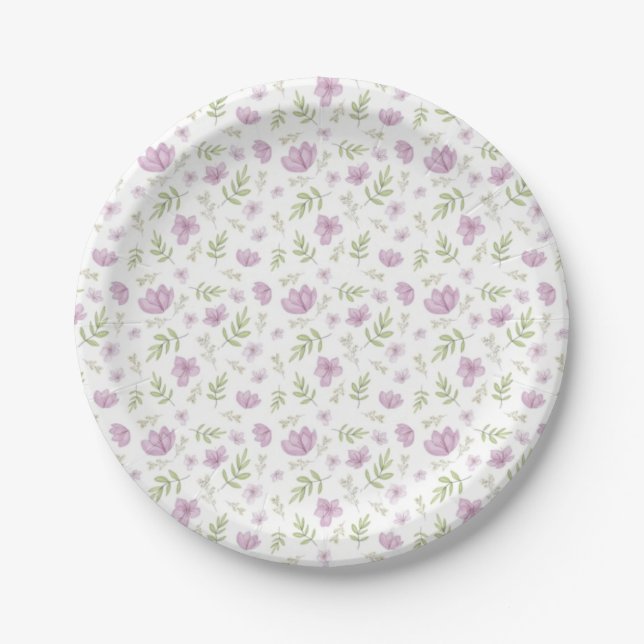 Blume Pappteller (Vorderseite)