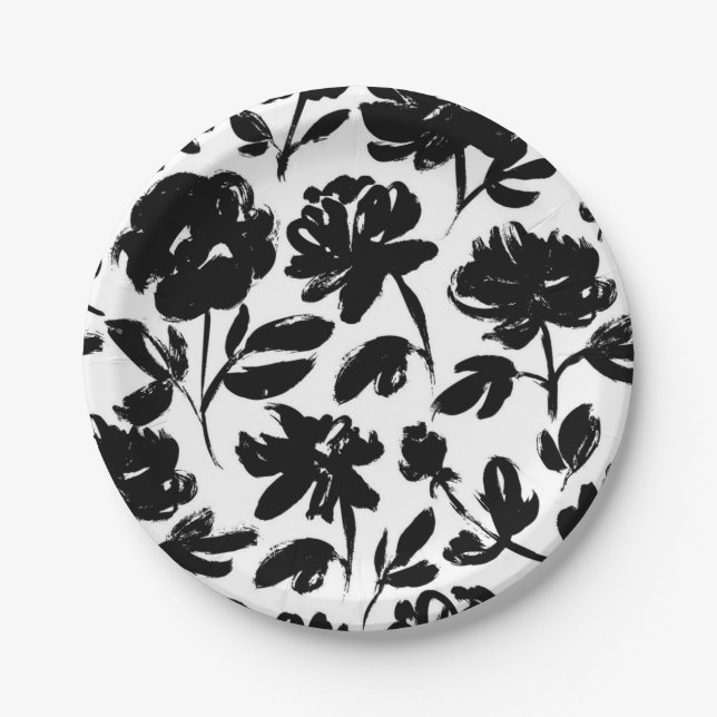 Blume Pappteller (Vorderseite)