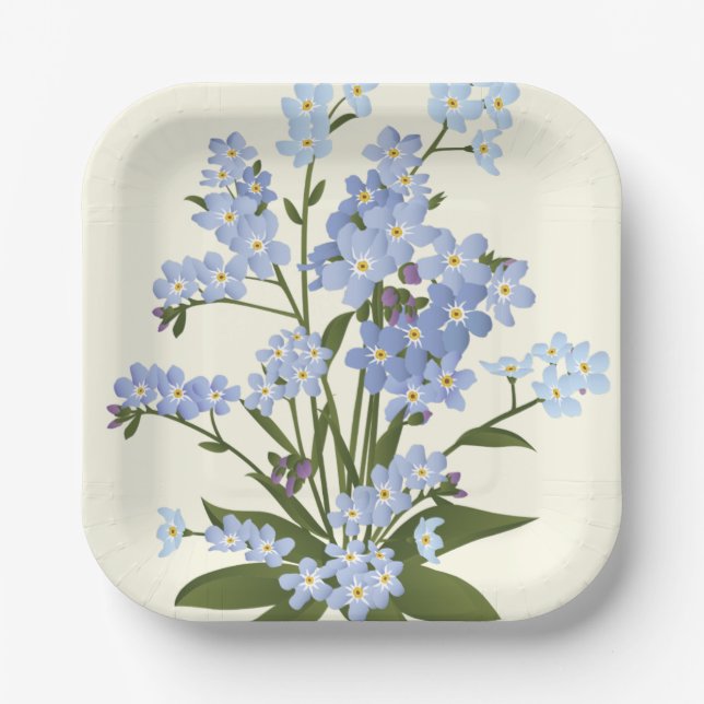 Blume Pappteller (Vorderseite)