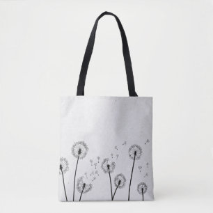 Blume Pappus Spores Grau Tasche