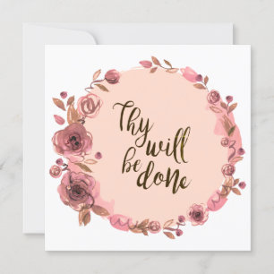 Blume-Passwort für Blank-Card-Schrift