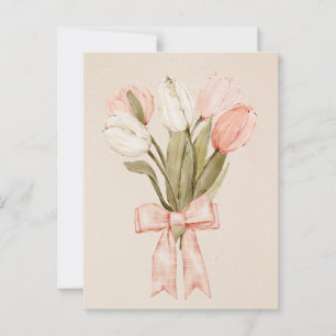 Blume Pastel tulips Postkarte