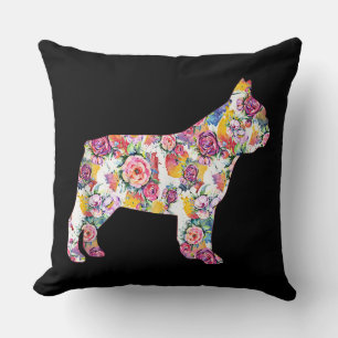 Blume Pattern Französisch Bulldogs Lover Gift Kissen