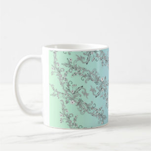 BLUME PATTERN KAFFEETASSE