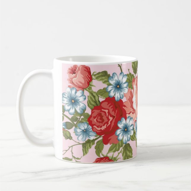BLUME PATTERN KAFFEETASSE (Links)