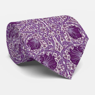 Blume Pattern Vintag William Morris Lila Krawatte