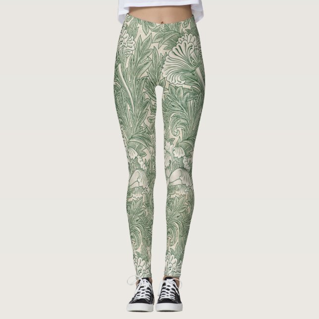 Blume Pattern, William Morris Leggings (Vorderseite)