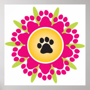 Blume Paw Prints Poster