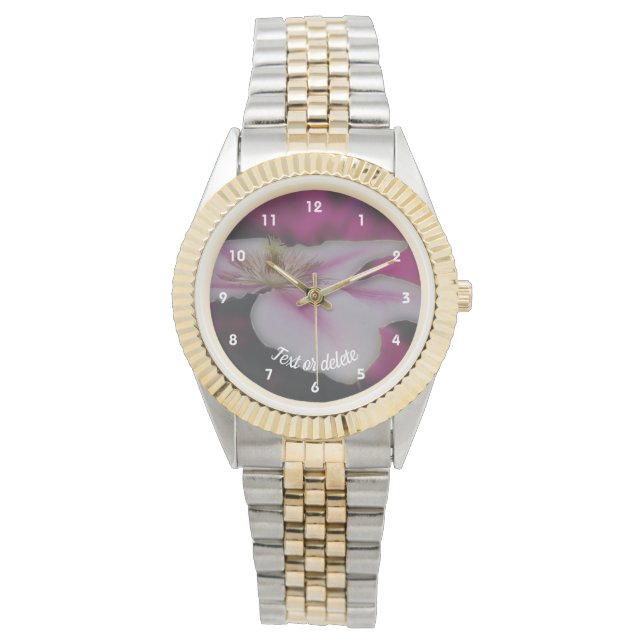 Blume Personalisiert Armbanduhr (Vorderseite)