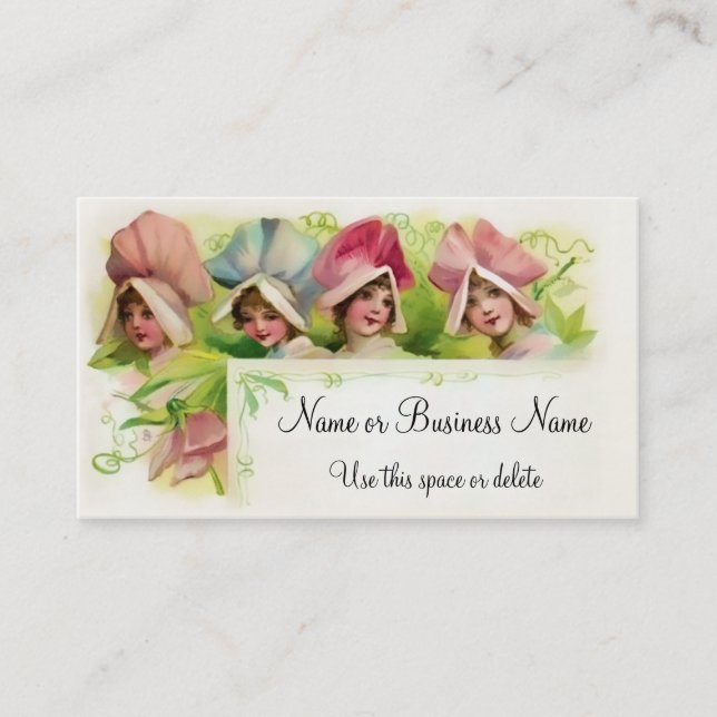 Blume Petal Girls 1 Visitenkarte (Vorderseite)