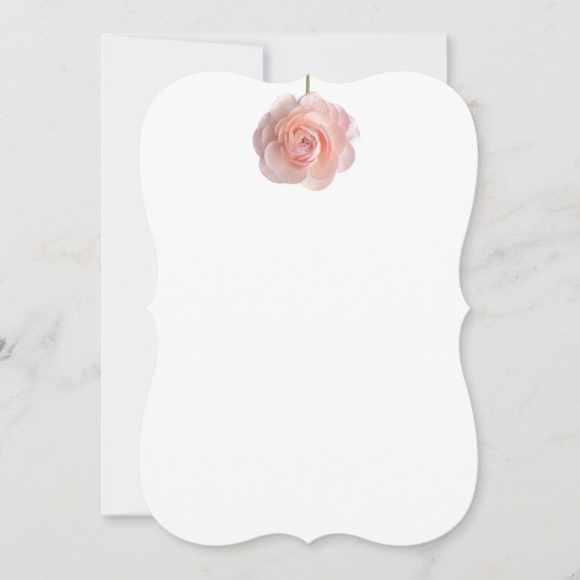 Blume Petals Einladung (Vorderseite)