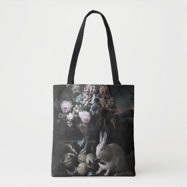 Blume Piece mit Kaninchen von Franz Werner Von Tam Tasche (Vorderseite)