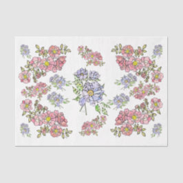 Blume Pink & Lavendel+ Dekoupage Tissue Paper Seidenpapier