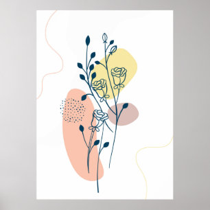 Blume-Plakatlayout Poster