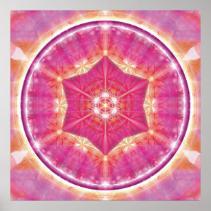 Blume Plakats des Lebenmandala-9 Poster