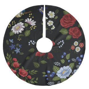 Blume Polyester Weihnachtsbaumdecke