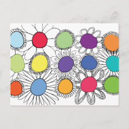 Blume Pop Postkarte
