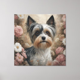Blume Portraits von Hunden 13 Leinwanddruck