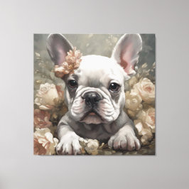 Blume Portraits von Hunden 14 Leinwanddruck