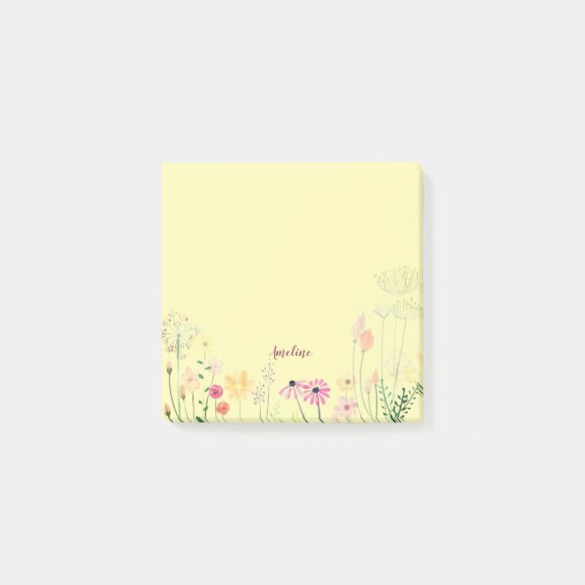 Blume Post-it Klebezettel (Vorderseite)