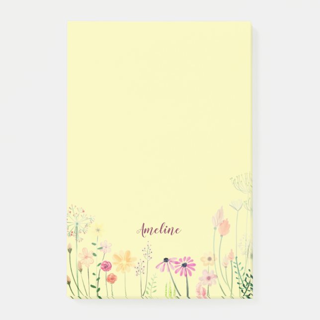 Blume Post-it Klebezettel (Vorderseite)