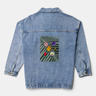 Blume Poster Jeansjacke