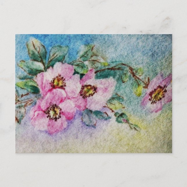 Blume Postkarte (Vorderseite)